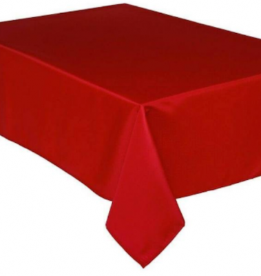 Nappe rouge 140x250 100% Polyester